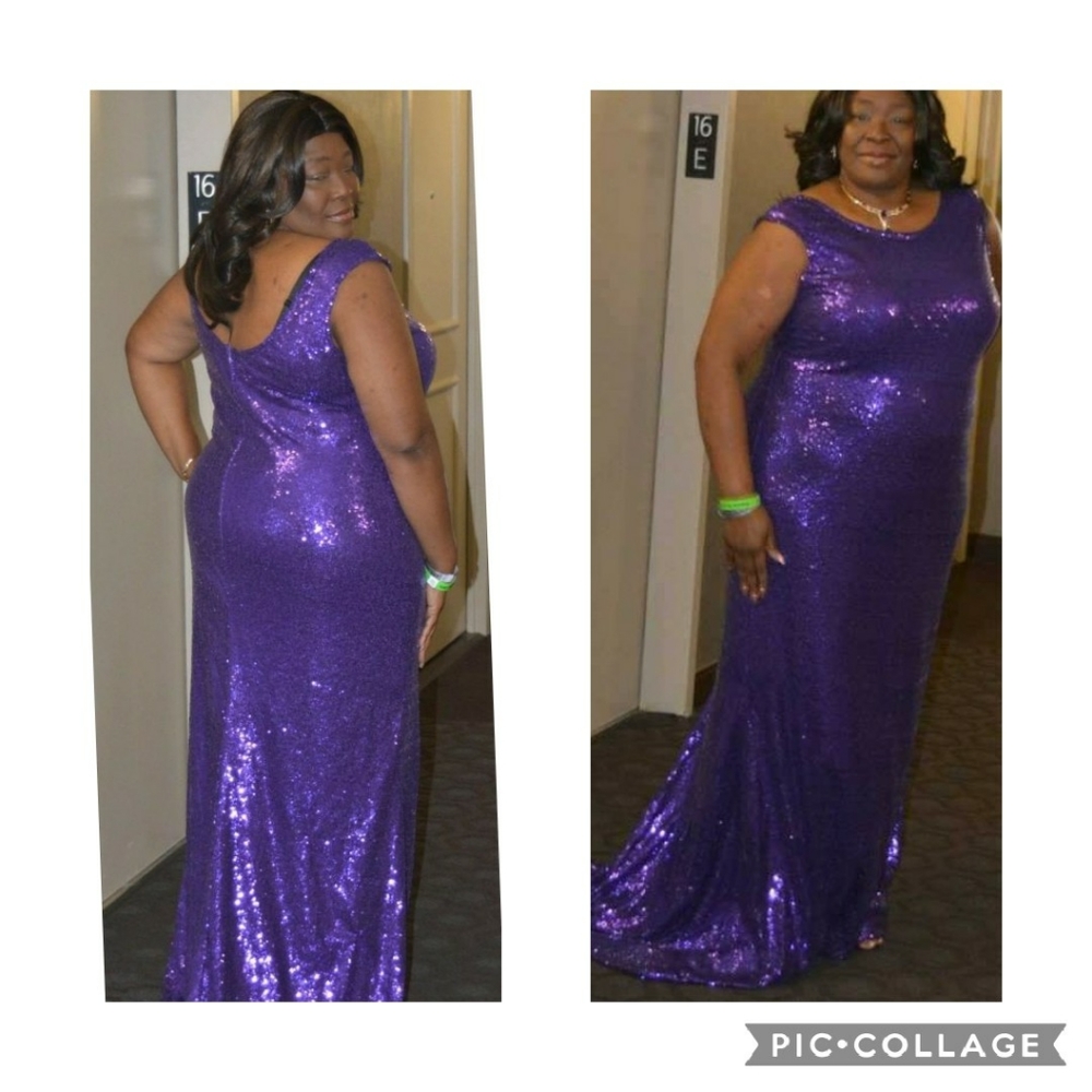 Purple Evening Dress